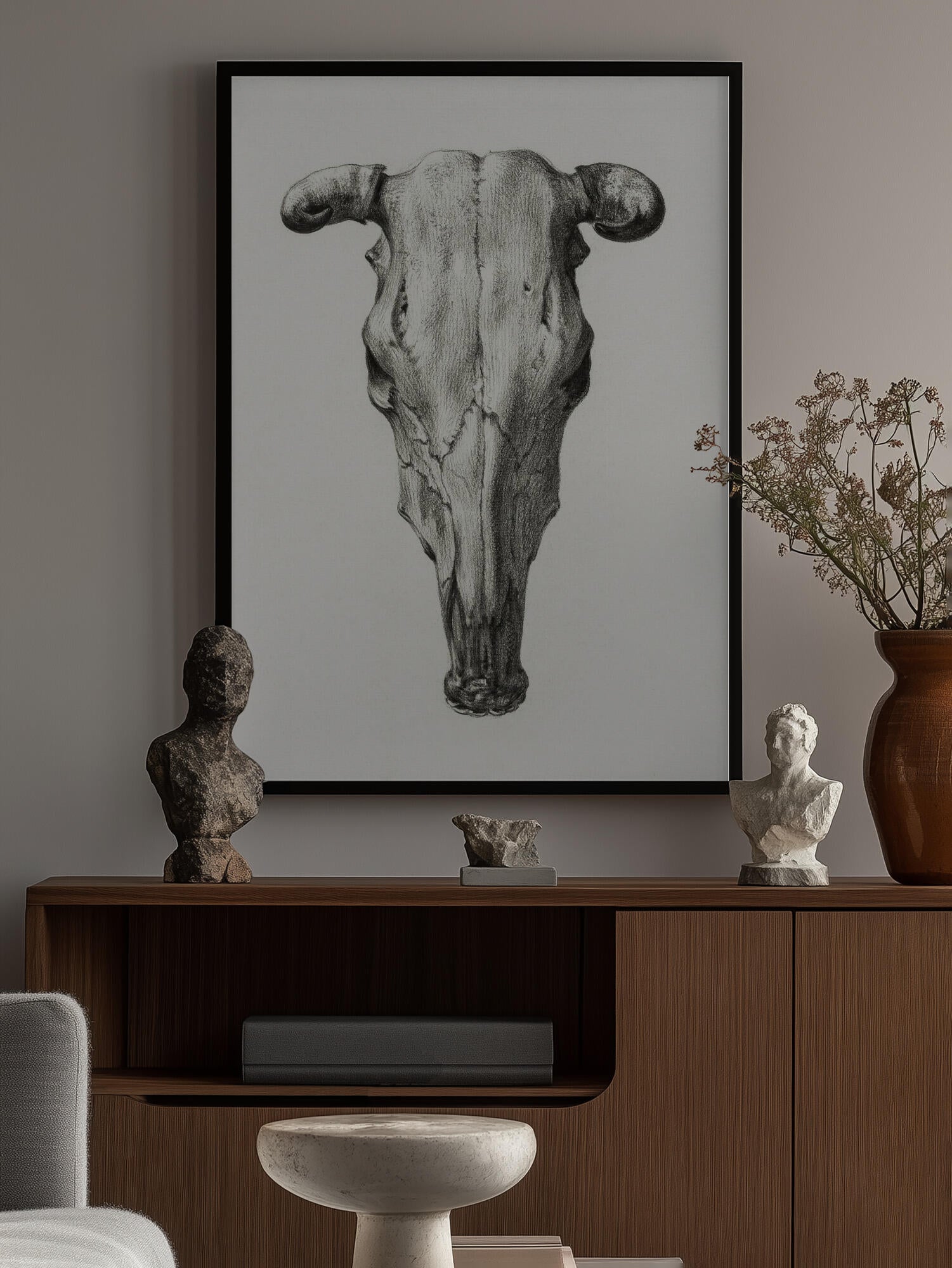 Skull of a Cow Front  View(1816)