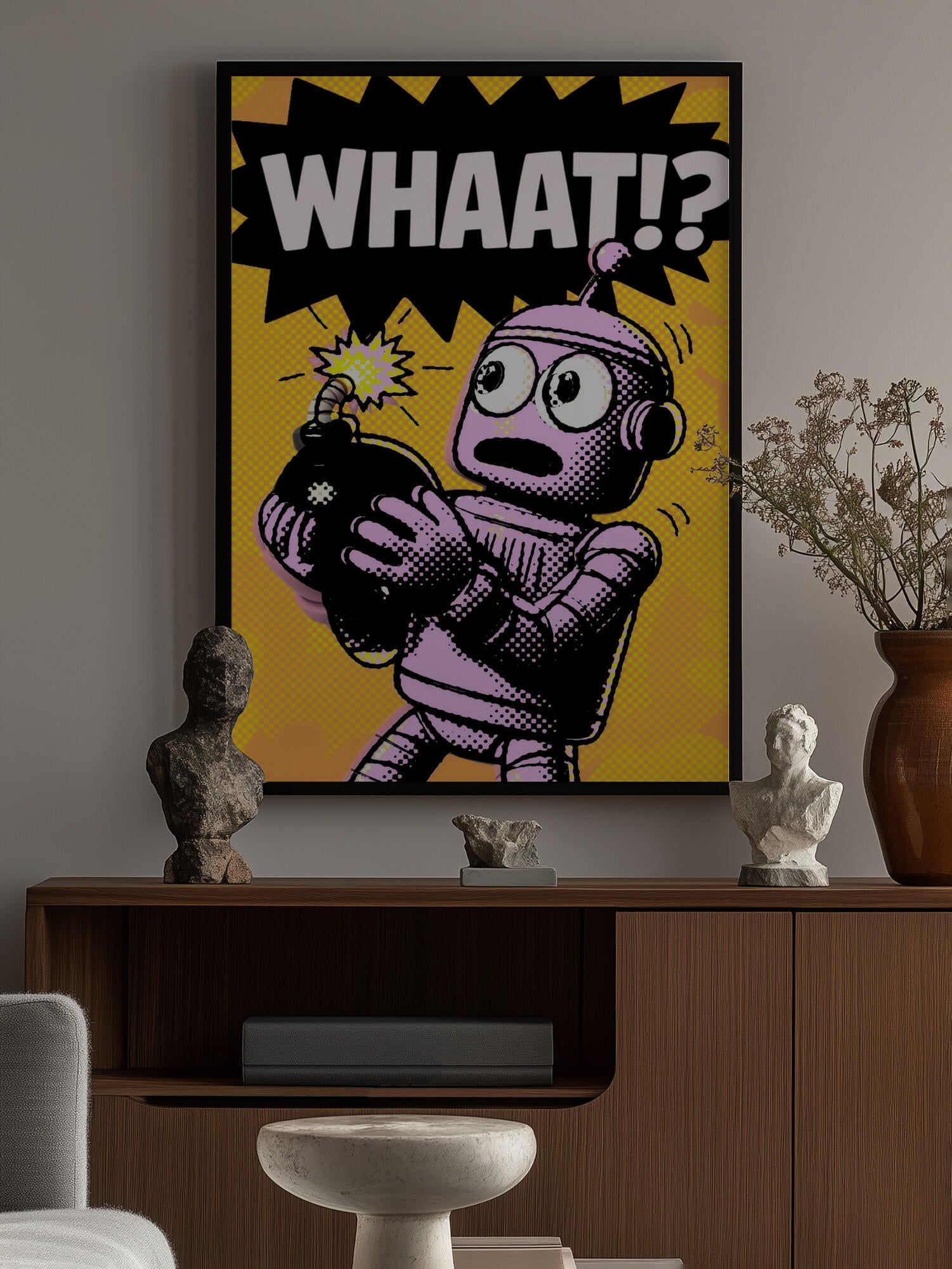 Comic Robot Surprise