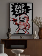 Retro Robot Zap Action