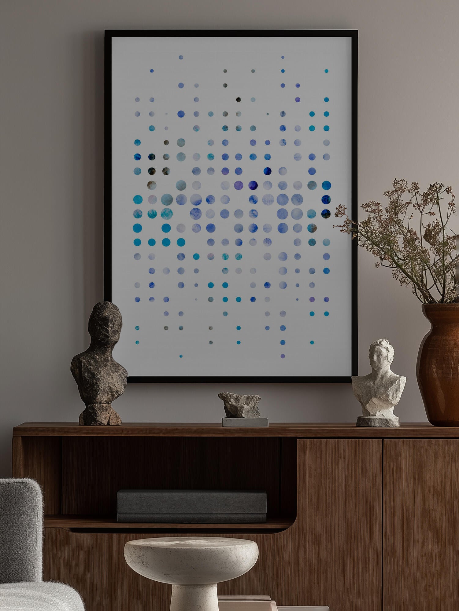 Floating Blue Circles