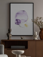 Purple Gold Abstract Shapes