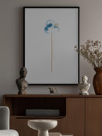 Blue Watercolor Bloom