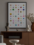 Colorful Watercolor Planets