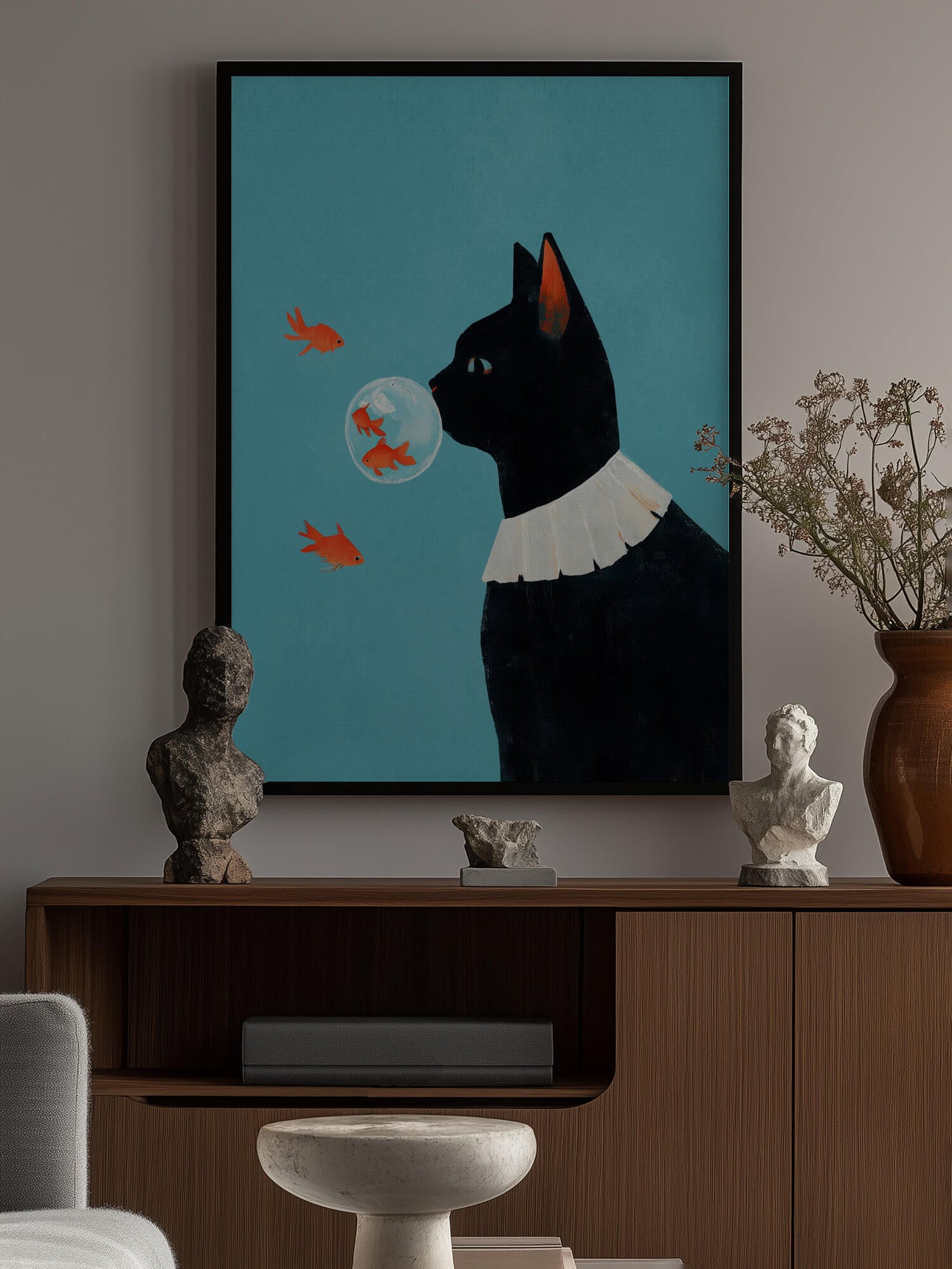 Curious Cat Goldfish Dream