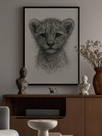 Cute Lion Cub Sketch