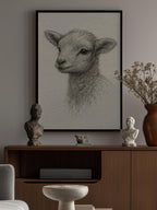 Gentle Lamb Drawing