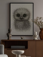 Cute Fluffy Baby Owl