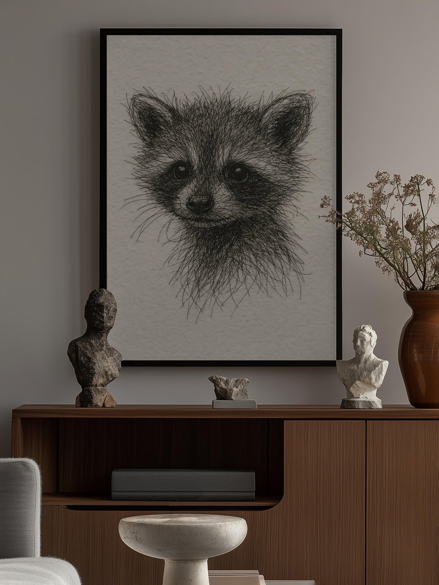 Curious Baby Raccoon