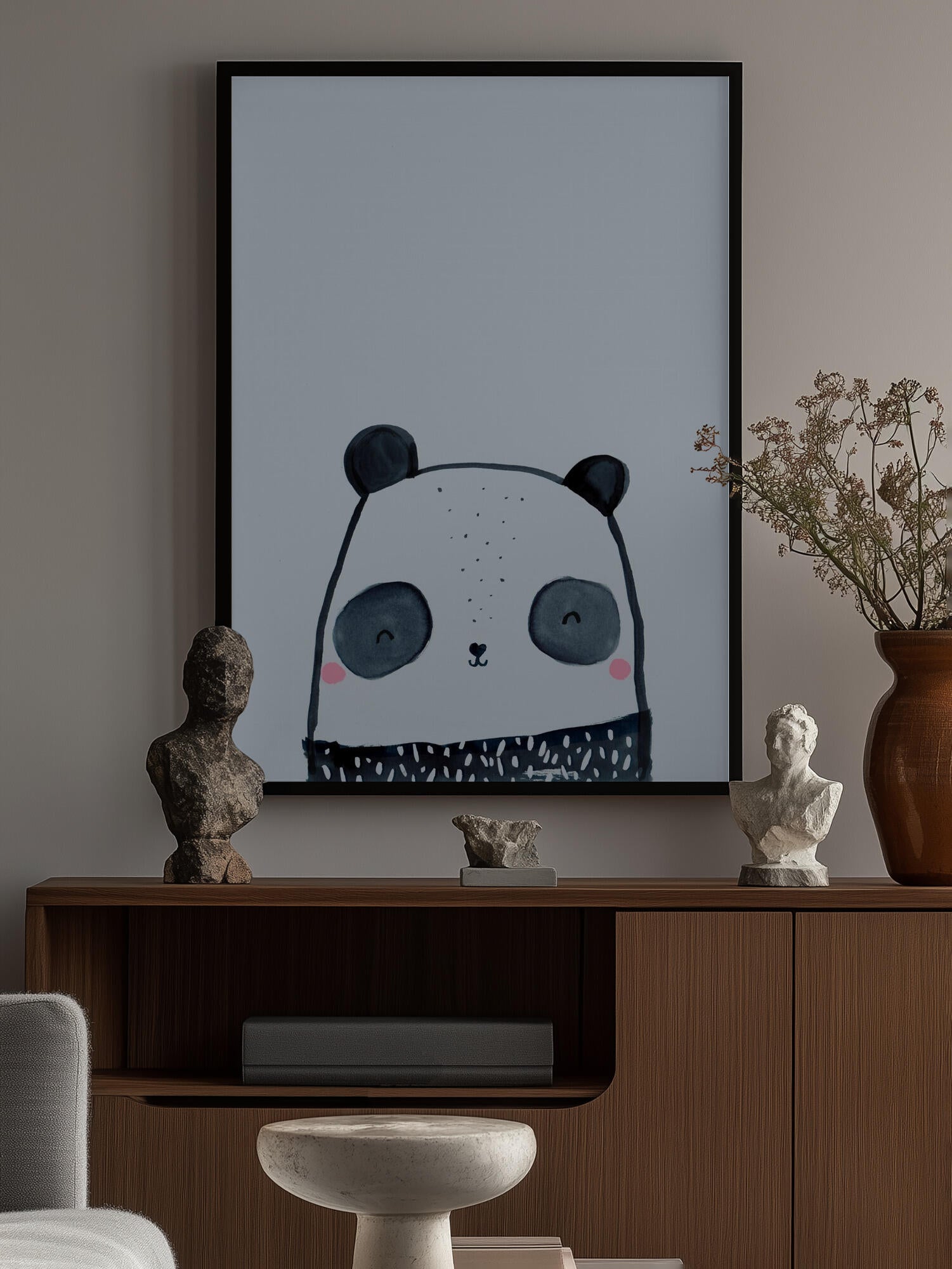 Happy Panda Face