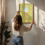 Ice Cream Yellow Zigzag