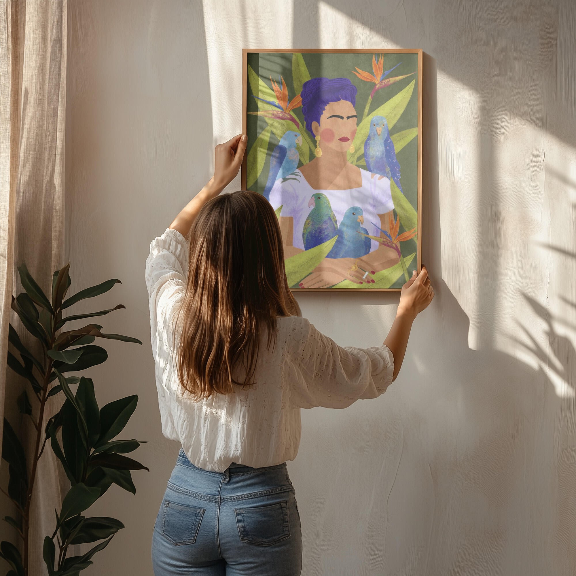 Frida and birds