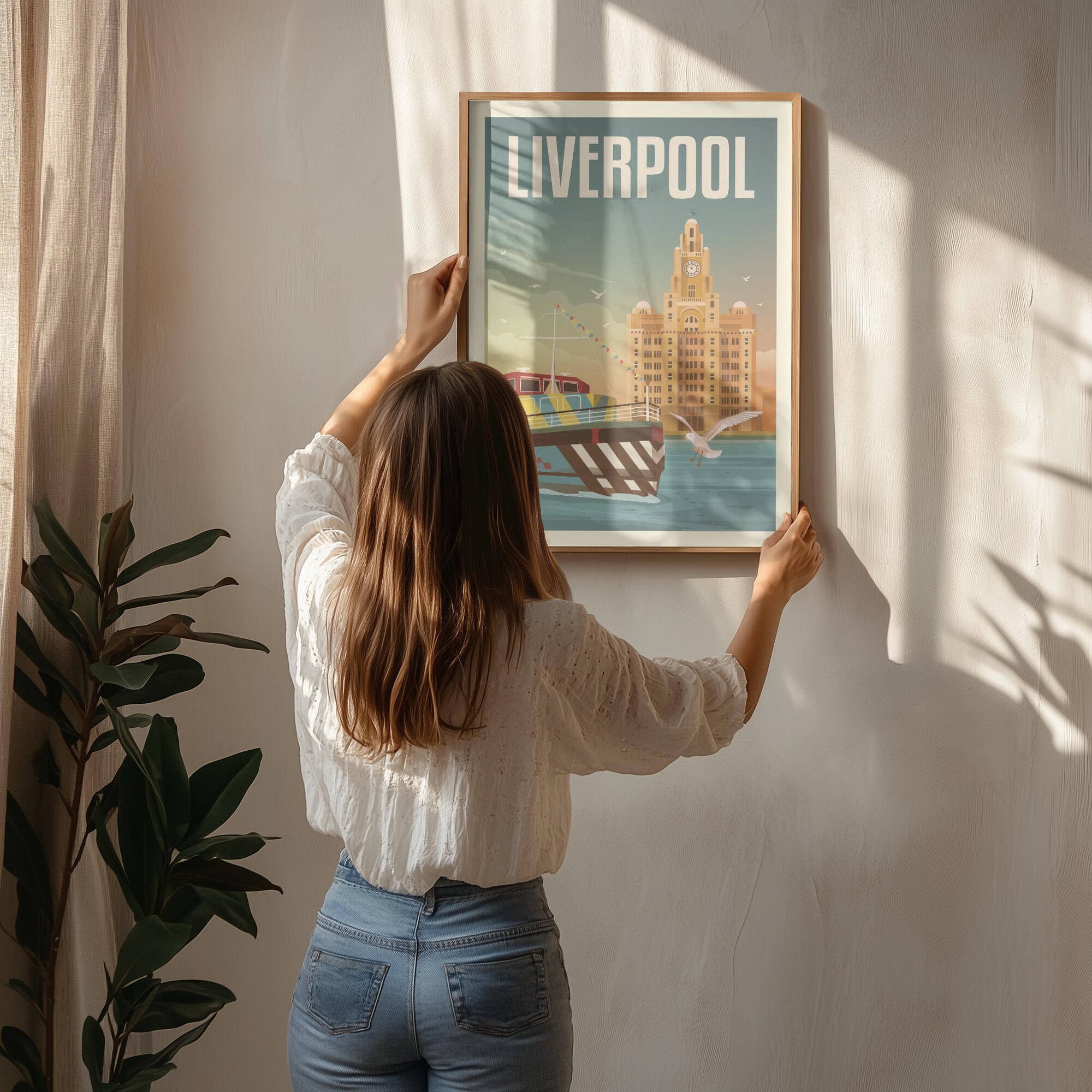 Liverpool Liver Building Travel Print