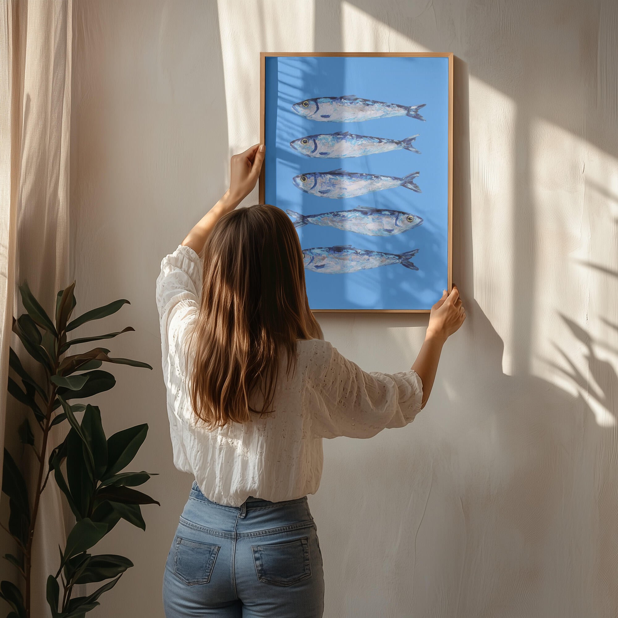 Sardines on Blue