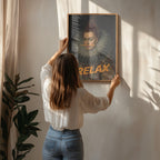 Relax Altered Oil Painting