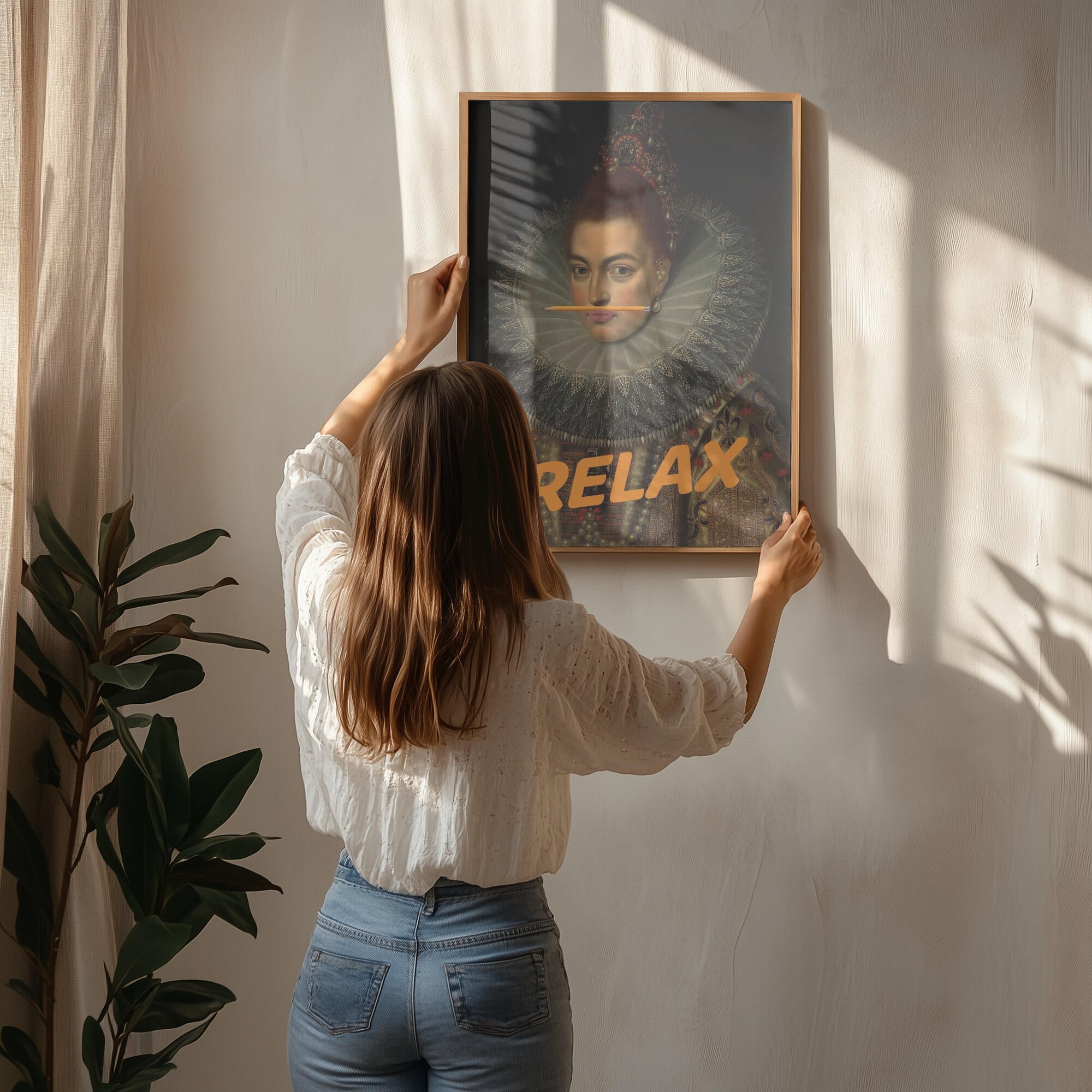 Relax Altered Oil Painting