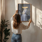 Classic Oil Painting and Yellow Splash