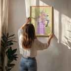 Espresso Maker with Flowers