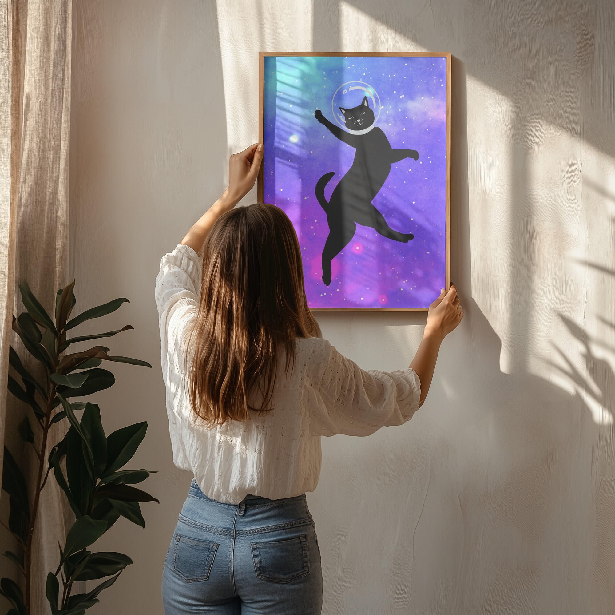Happy Space Cat