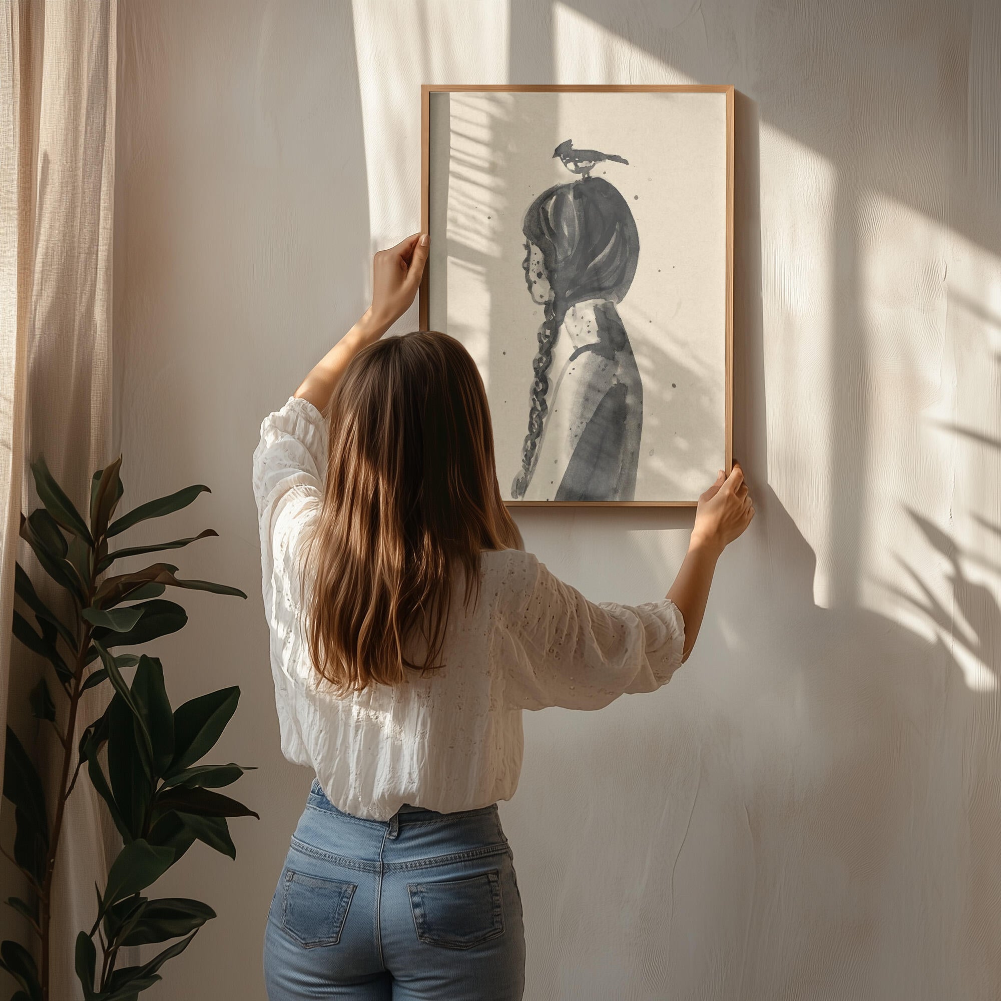 Girl with Bird