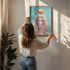 Woman With Peach