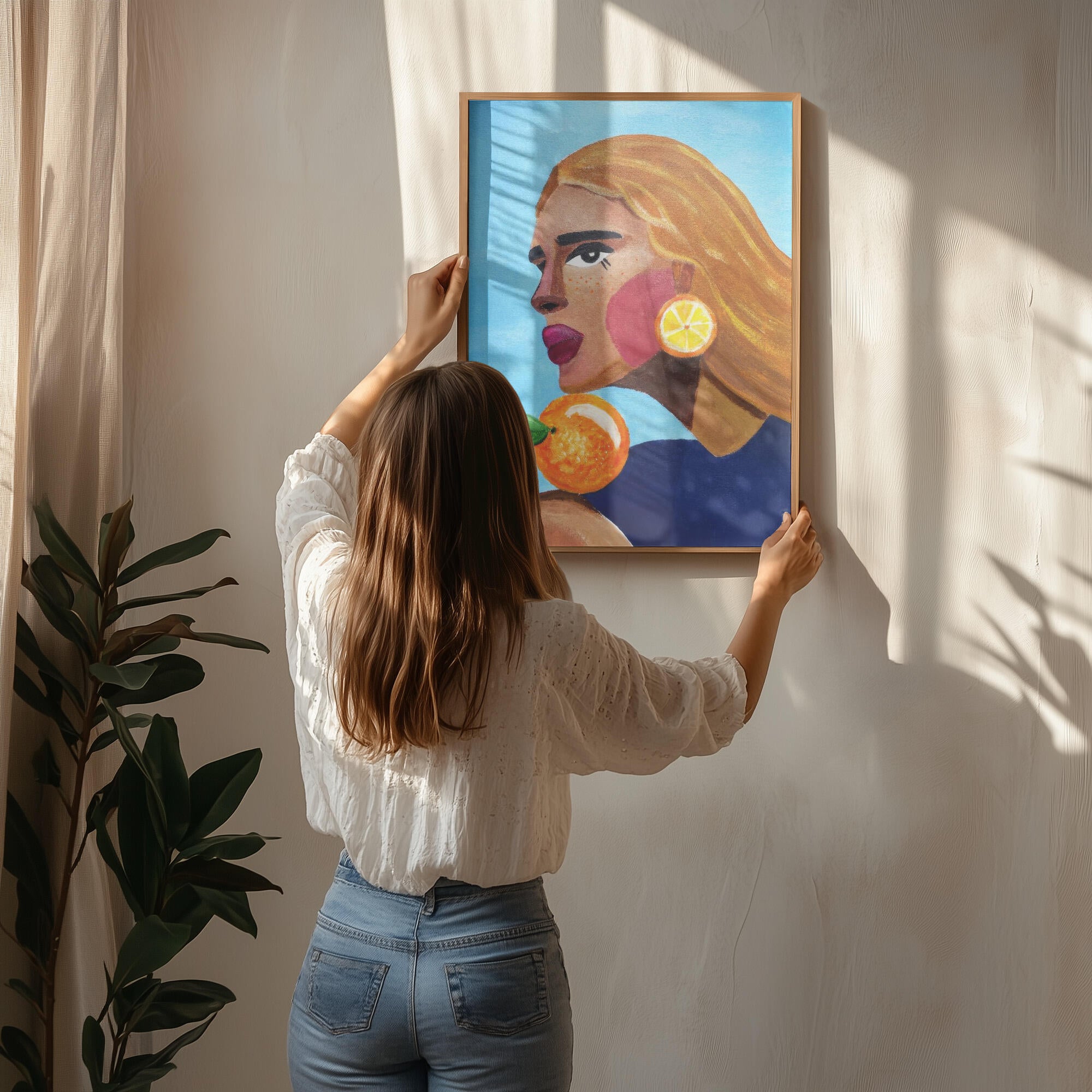 Woman With Orange
