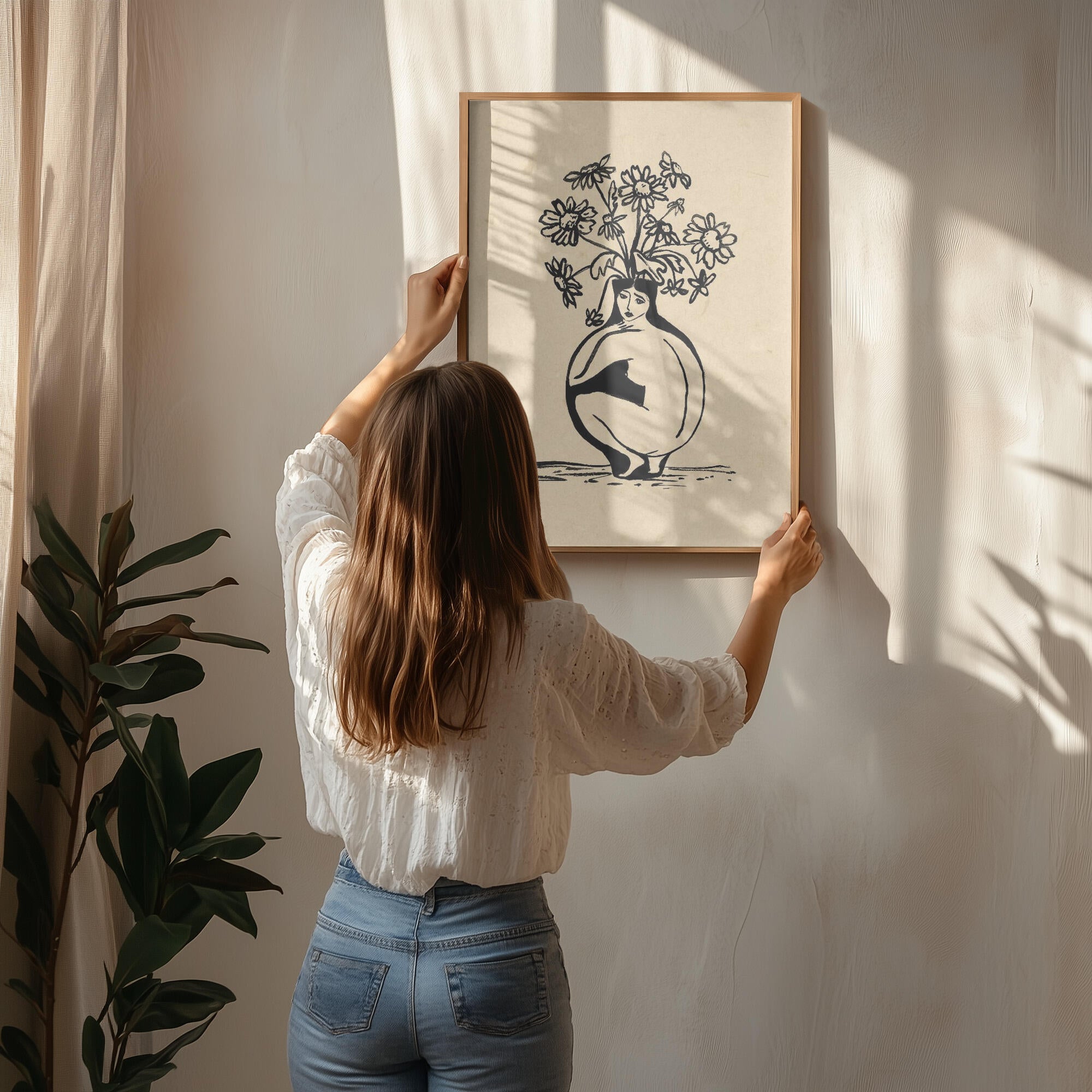 Woman in vase