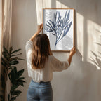 Blue Aquatic Plant Poster 2