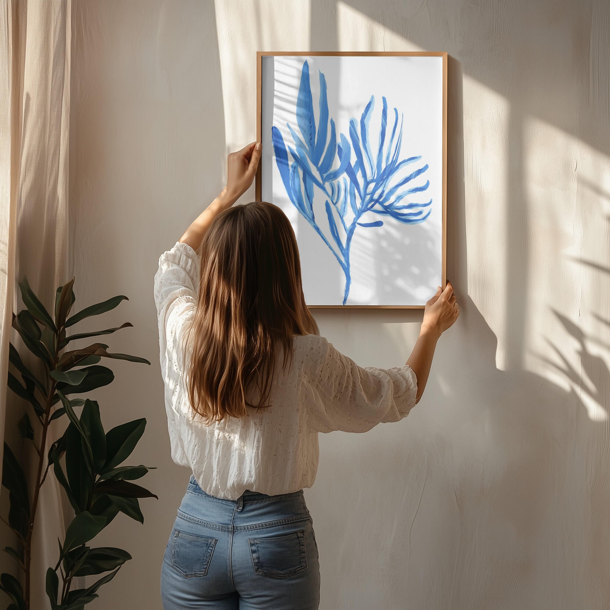 Blue Aquatice Plant Poster 5