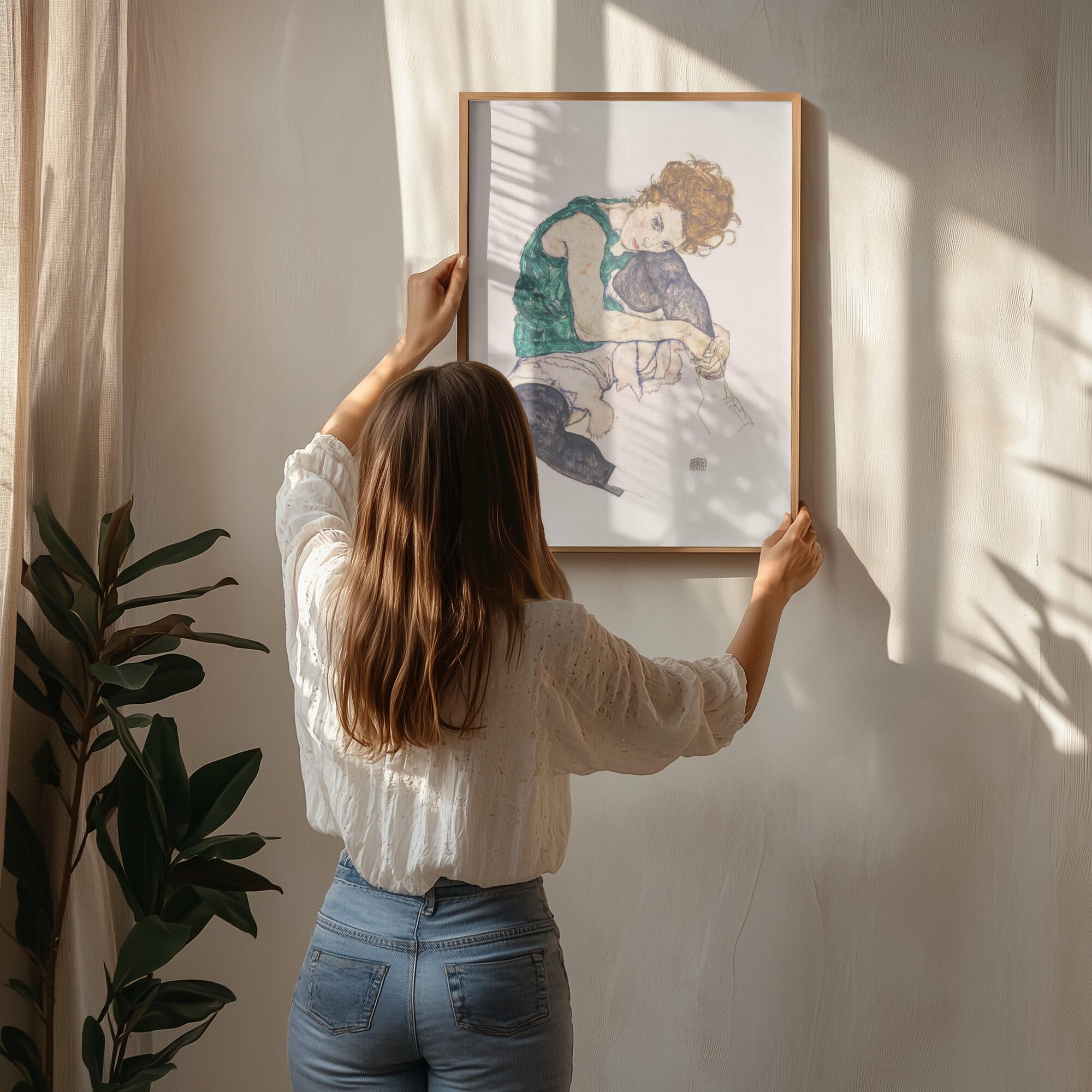 Seated Woman With Legs Drawn Up