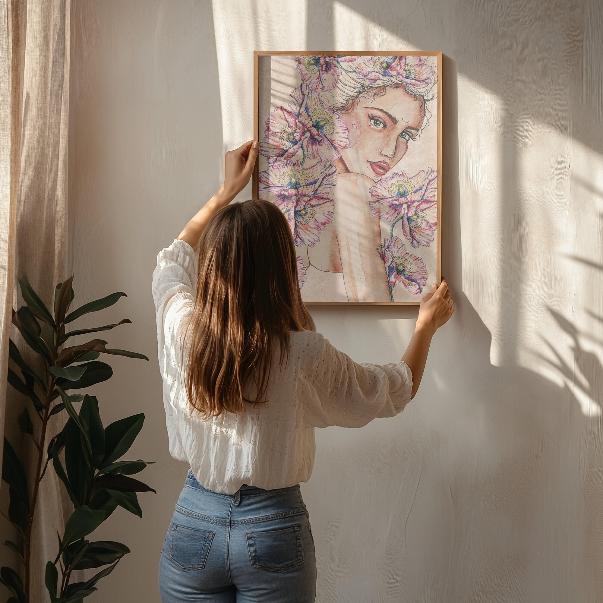 Woman wih Poppies