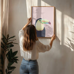 Toucan on Pink