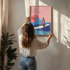 Girl On a Surfboard