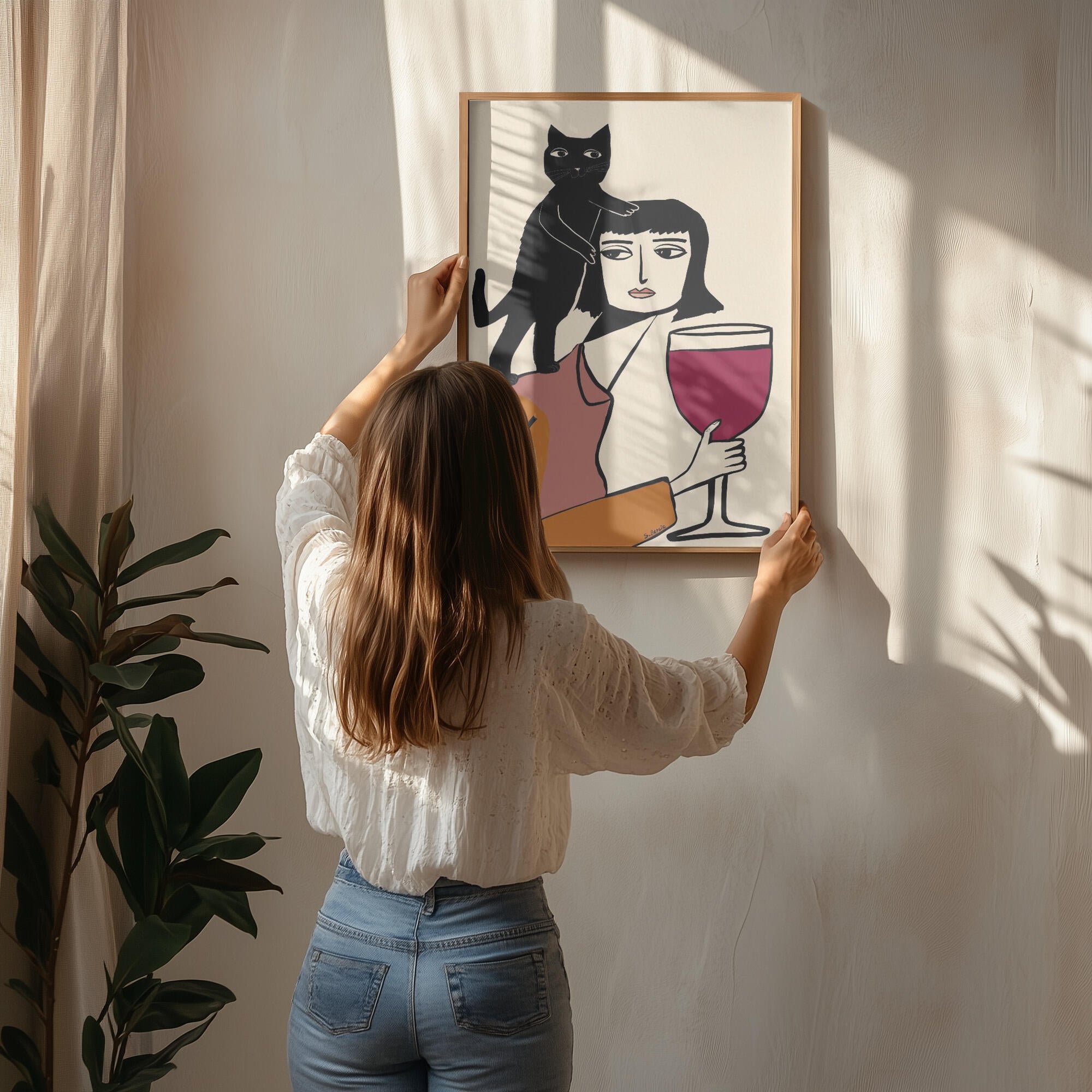 Wine and cat lover