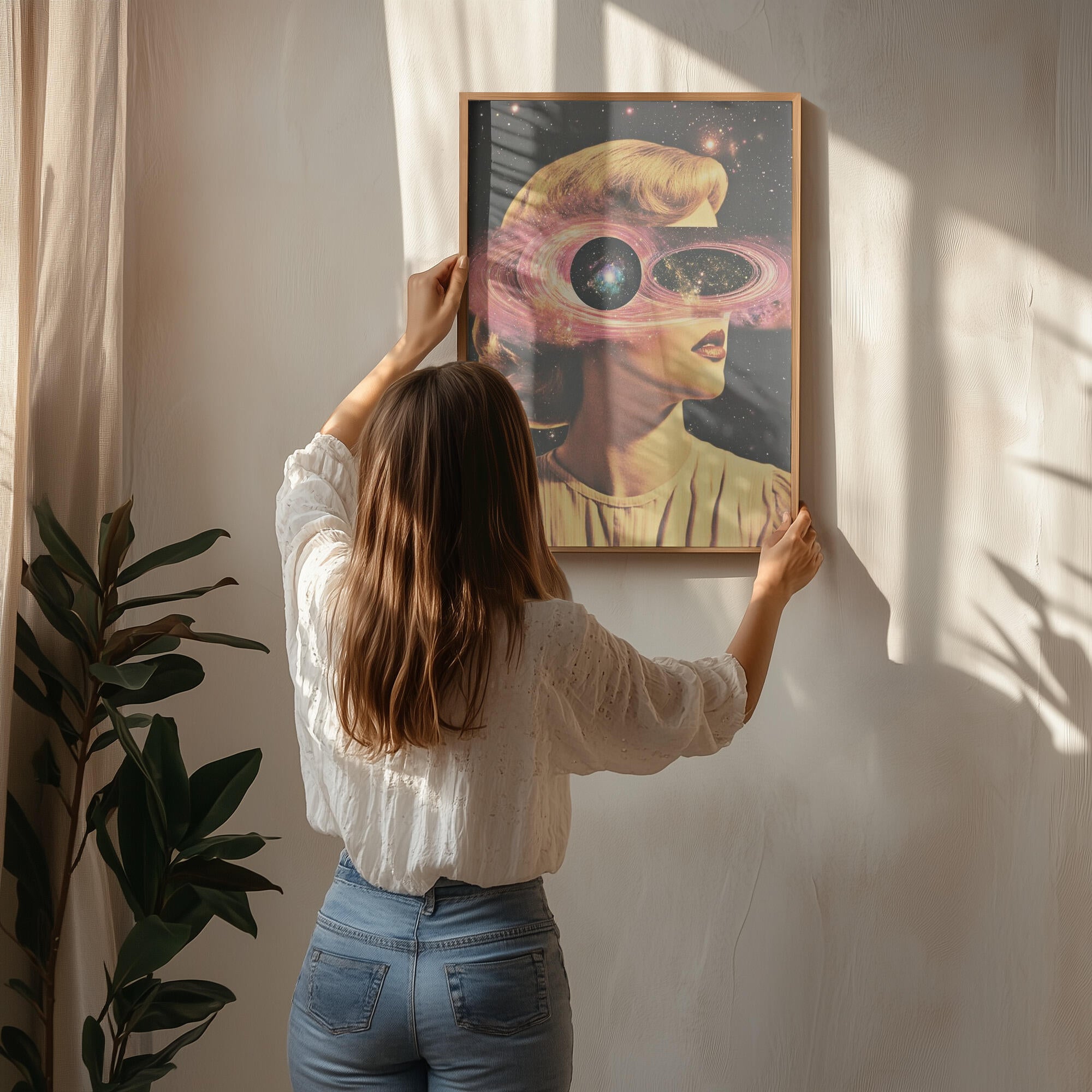 A Woman with Cosmic Elements