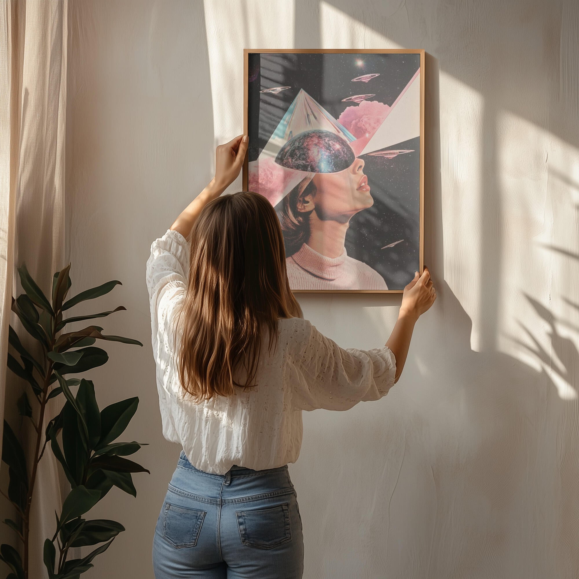 A Woman with Cosmic Elements