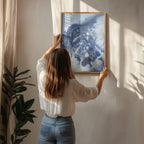 Soothing -" Ocean Wave Waltz  1" - Watercolor waves