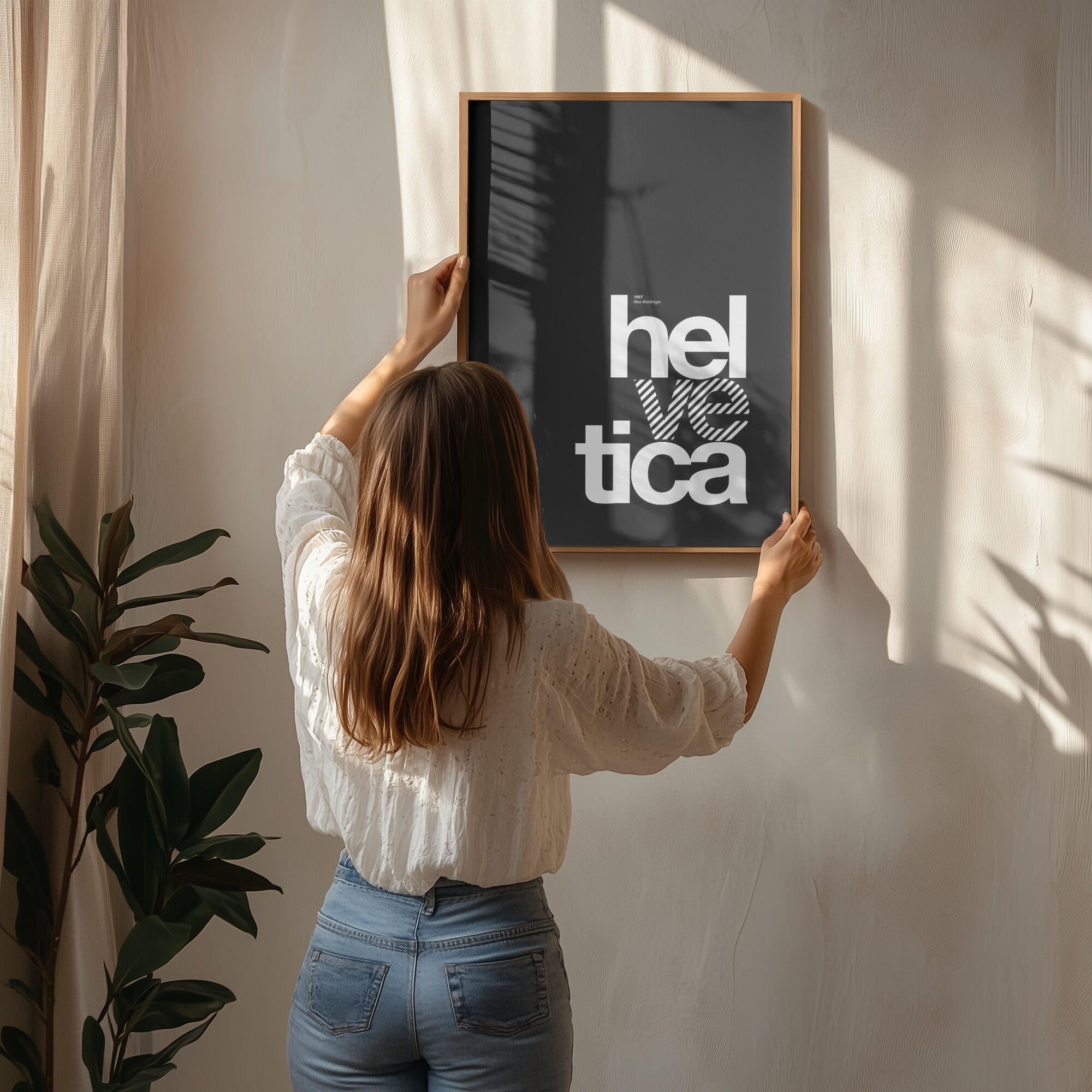 Bold Striped Helvetica