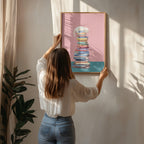 Cozy Cat on Colorful Books