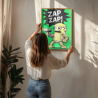 Comic Robot Zap Zap