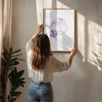 Purple Gold Abstract Shapes