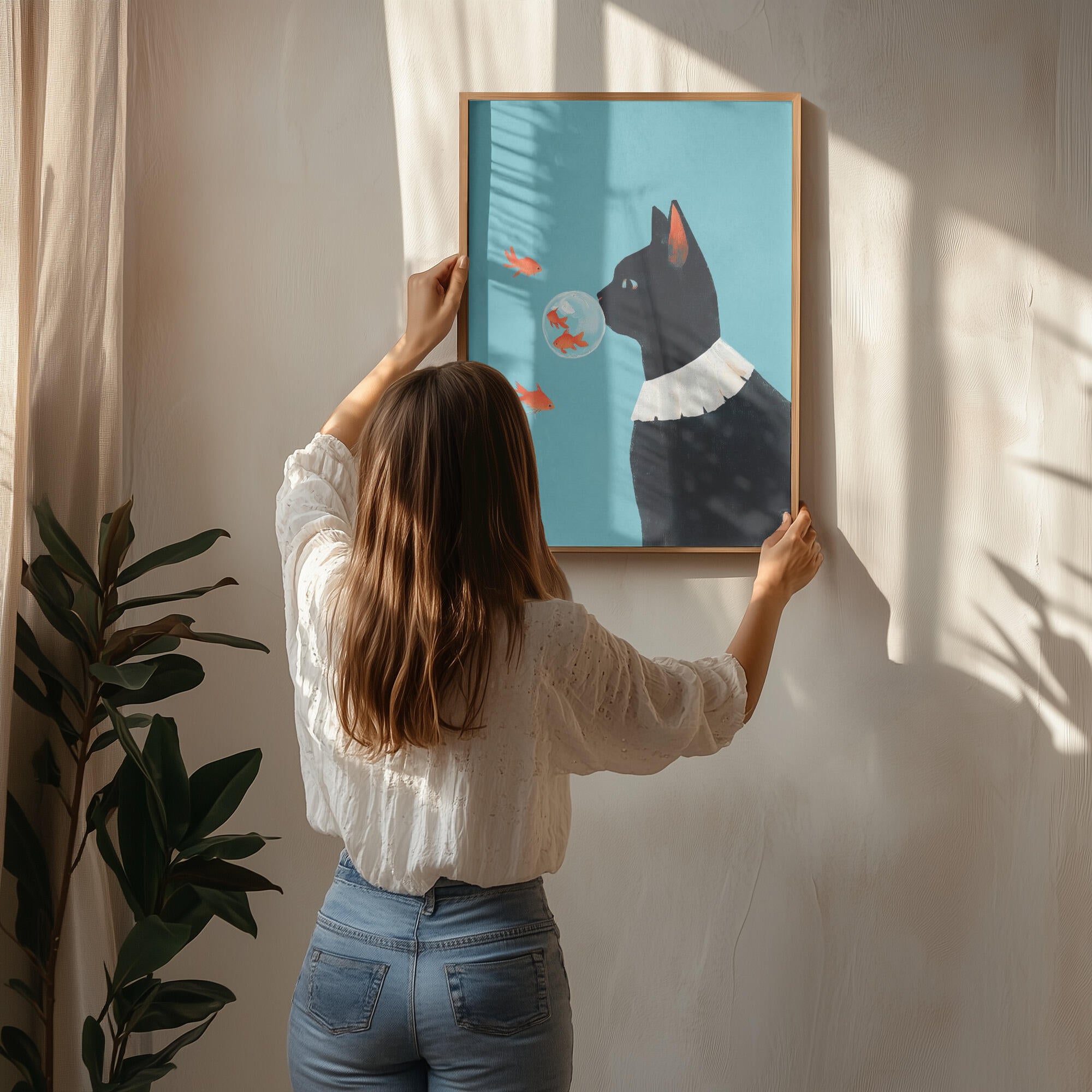 Curious Cat Goldfish Dream