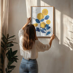 Blue and Yellow Sunflowers
