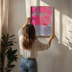 Vibrant Pink Abstract